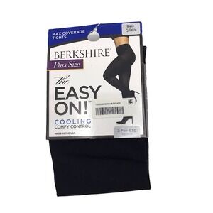 Berkshire Plus Size The EASY ON Control Top Q/Petite Full Coverage Blk 5036 NIB